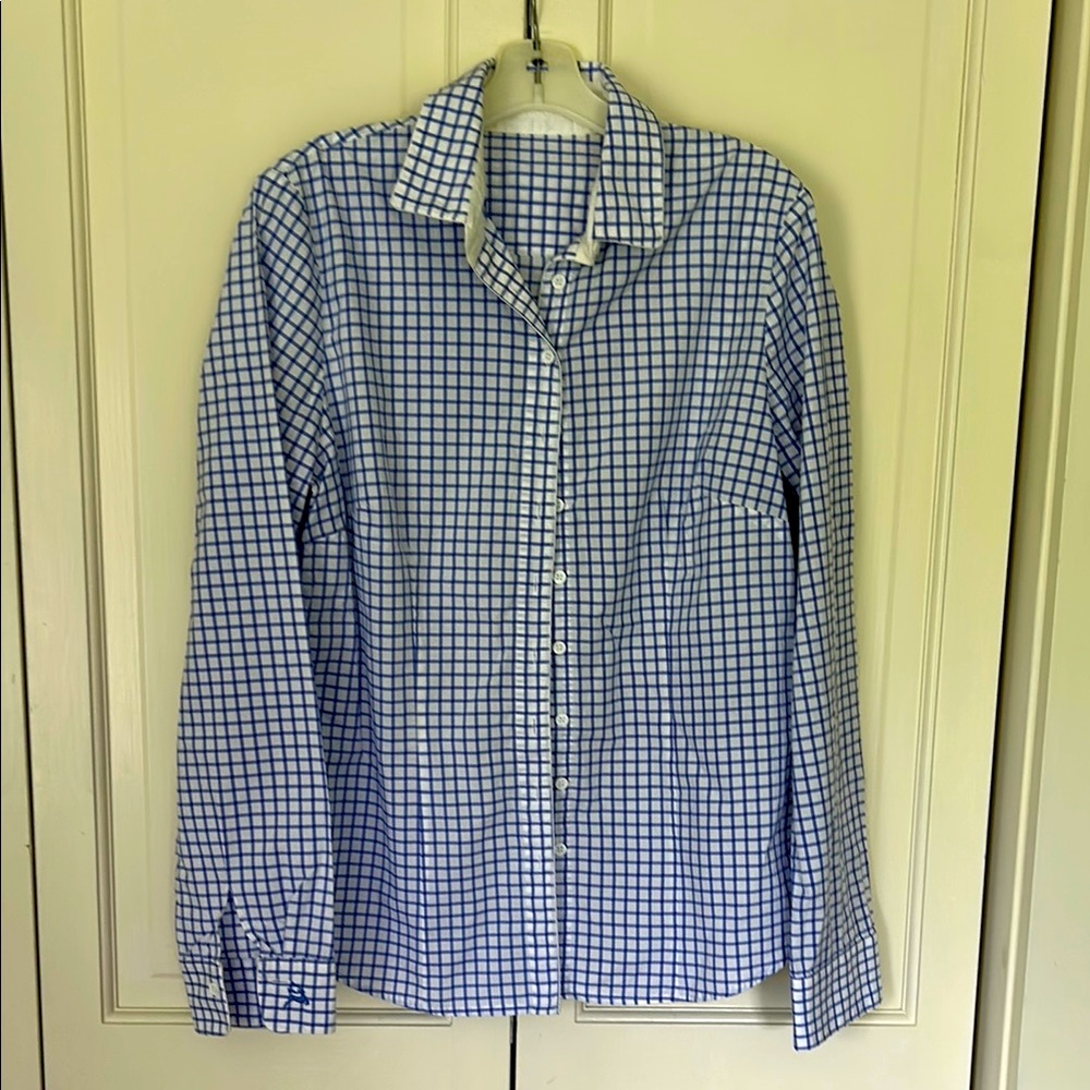 Gorsuch Blue Checkered woman’s Shirt size 40